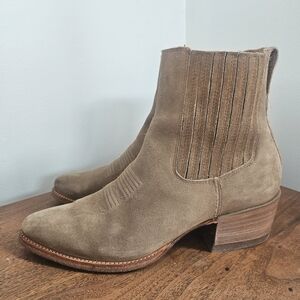 Tecovas Taylor Latte Suede Size 11